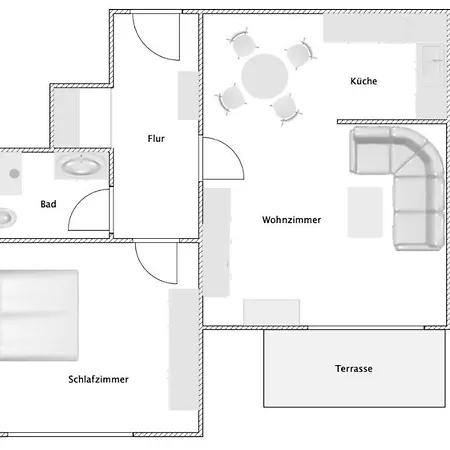 Blick Auf Yachthafen An Der Ostsee Ueckermünde